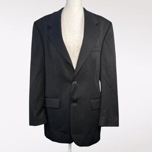 Vintage Brandini Wool Blazer Men’s Black Suit Jacket 38R